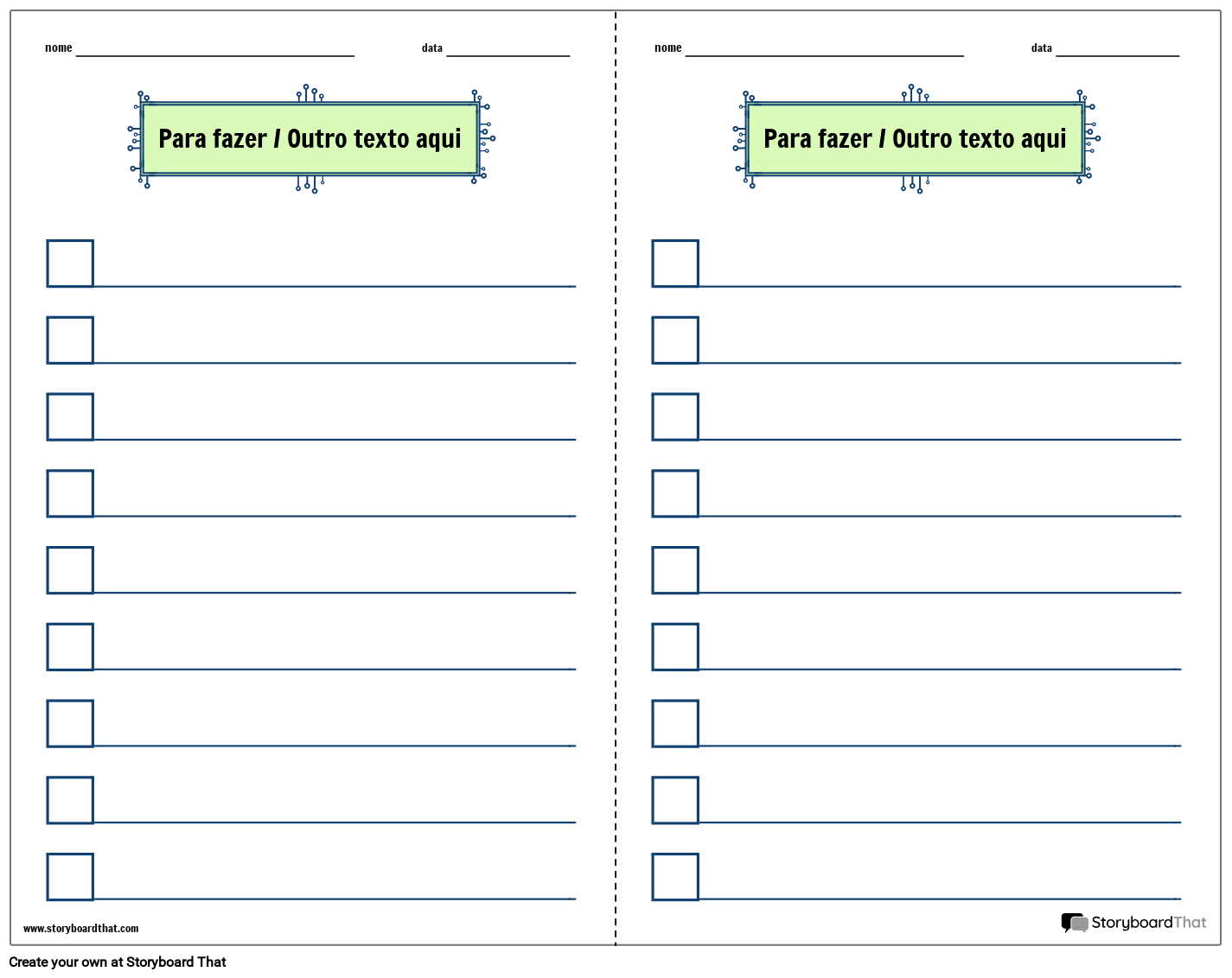 planner para imprimir