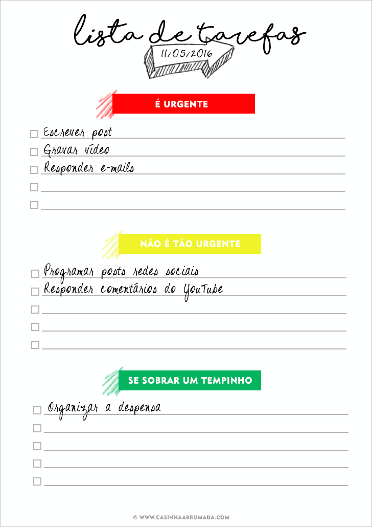 lista de viagem para imprimir