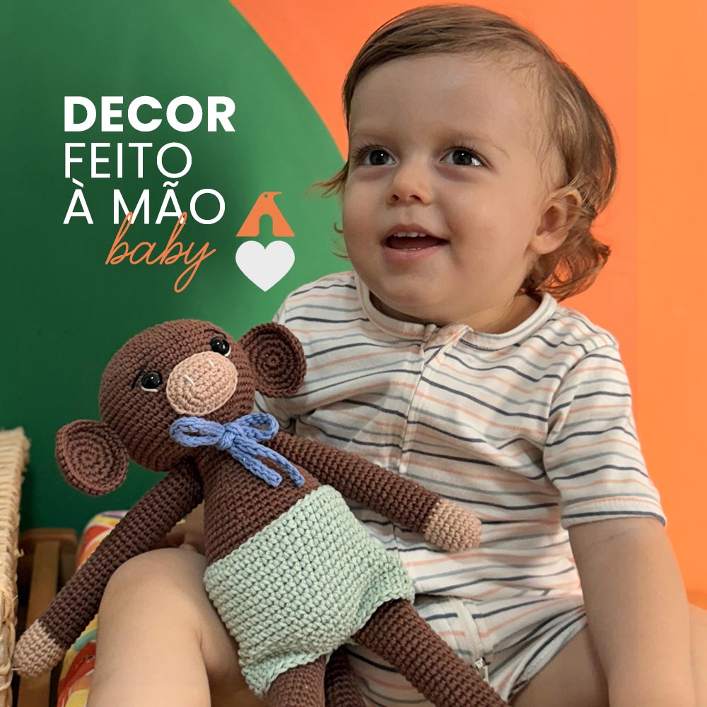 macaco amigurumi passo a passo