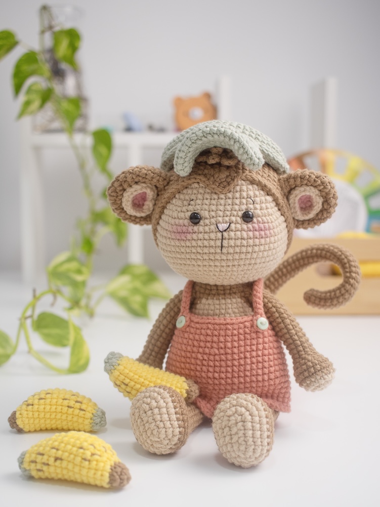 macaco de crochê