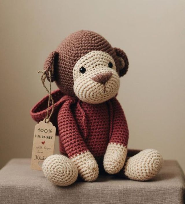 macaco amigurumi passo a passo