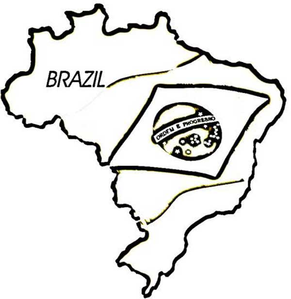 mapa das regiões do brasil para pintar