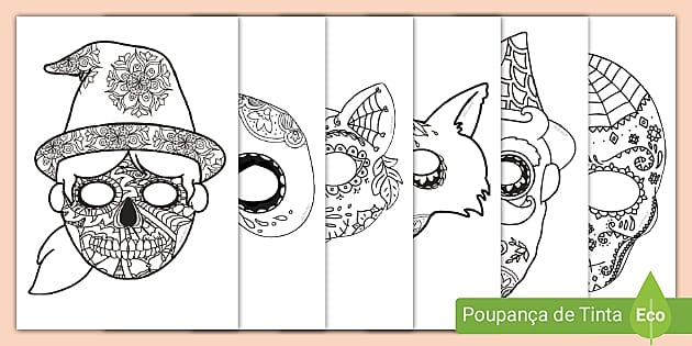 desenhos de halloween para pintar