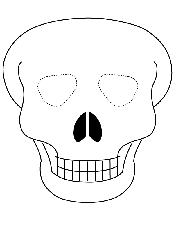 desenhos de máscara de Halloween para colorir