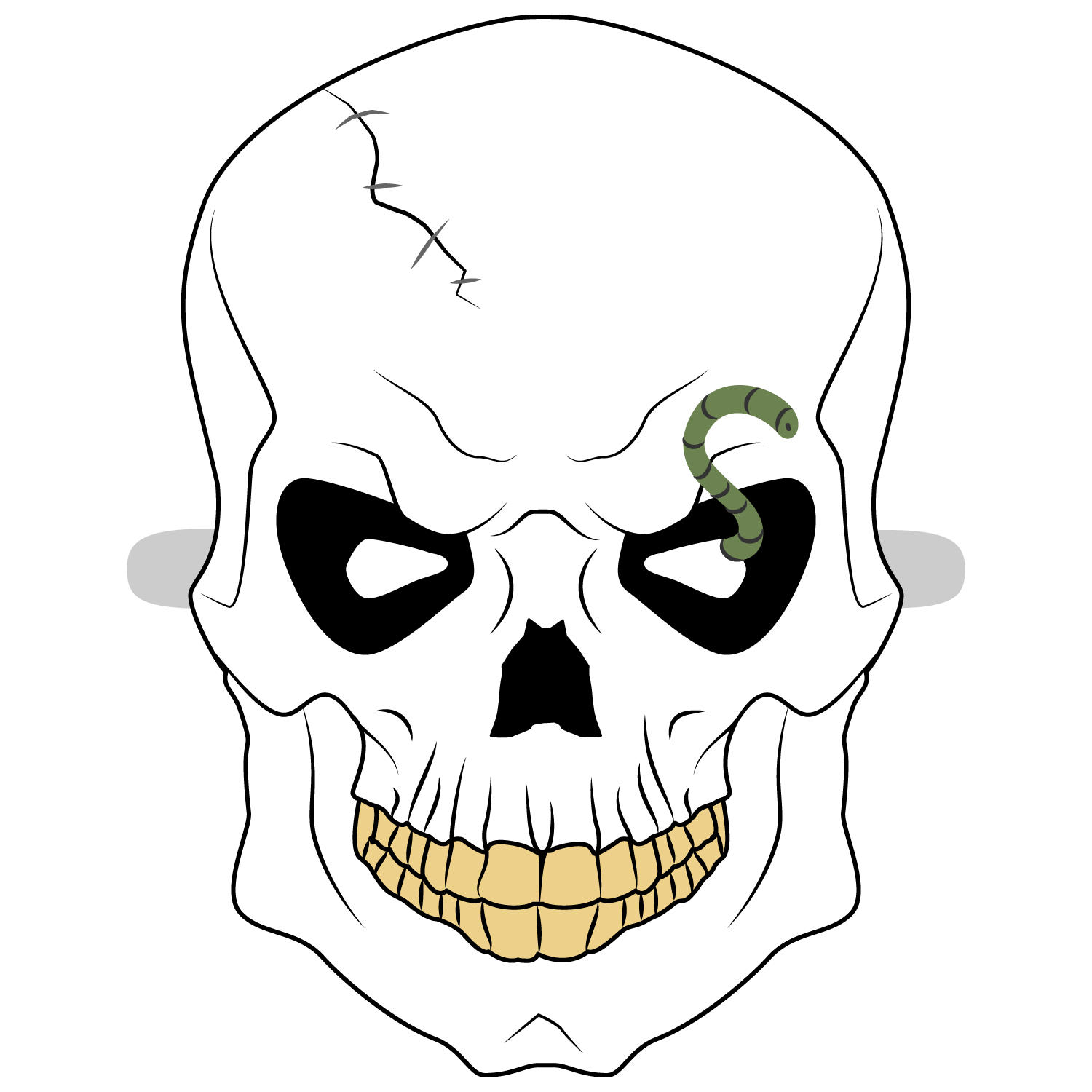 máscara de caveira mexicana para imprimir