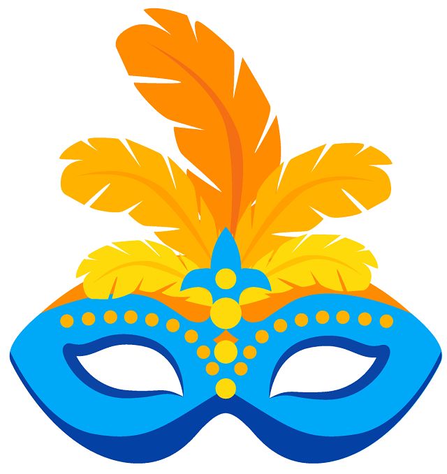 máscaras de carnaval para colorir