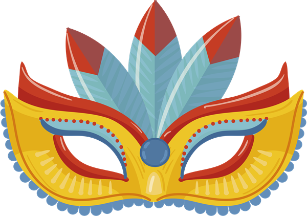 vetores de máscaras de carnaval