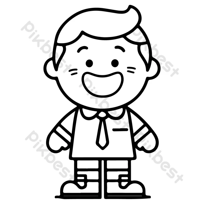 atividade para colorir menino