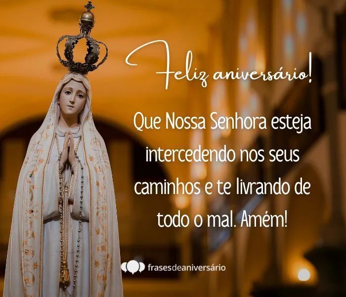 oração de aniversário com Nossa Senhora