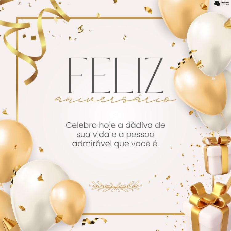 mensagem de aniversário com Nossa Senhora de Fátima