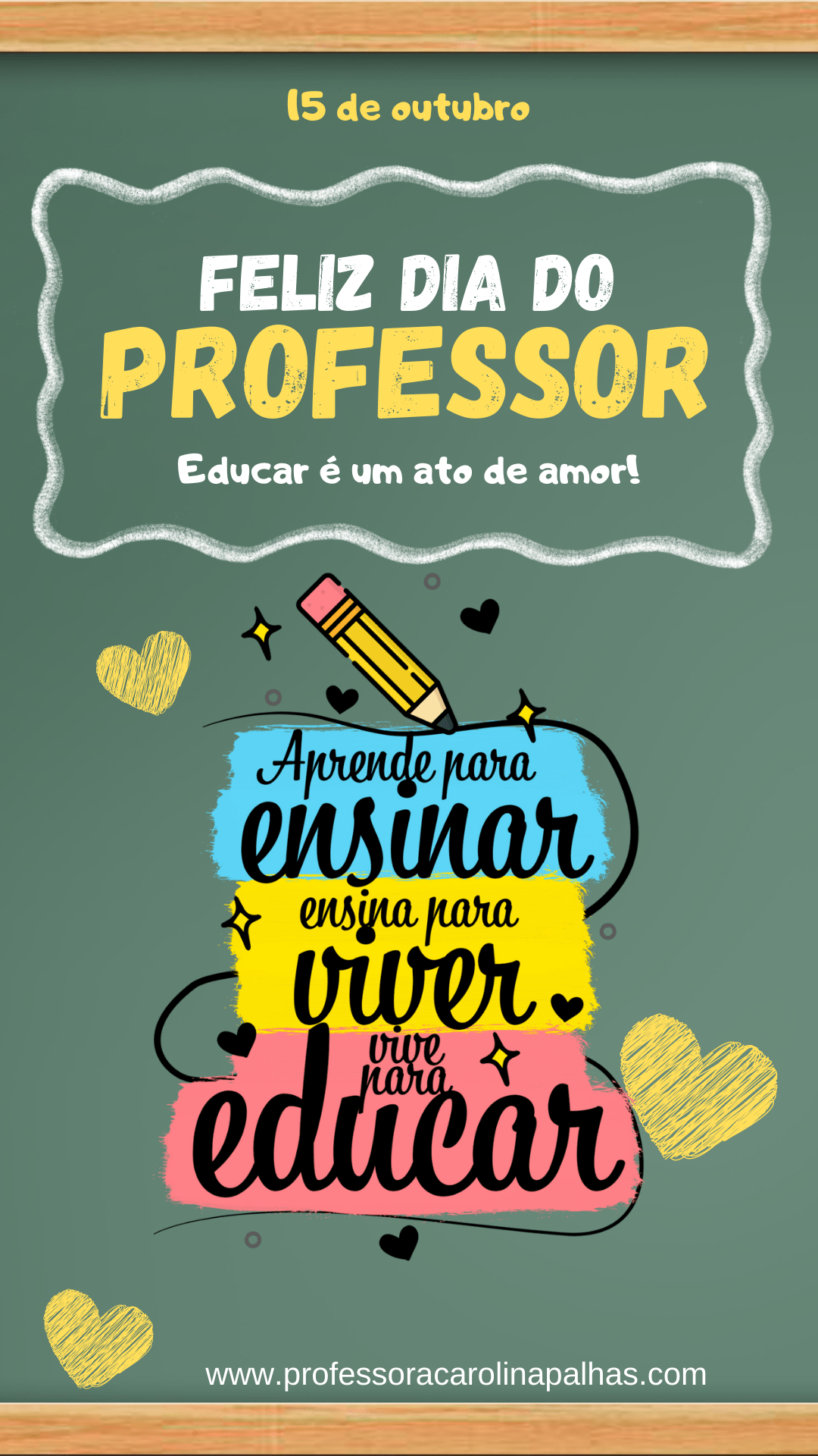 como fazer cartão dia dos professores