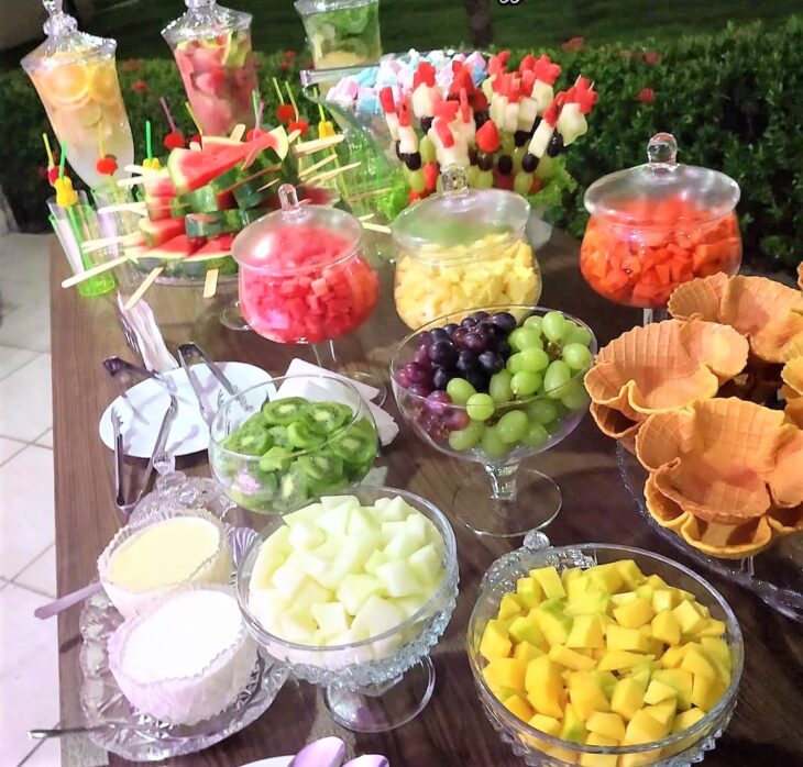 bandeja de frutas decorada