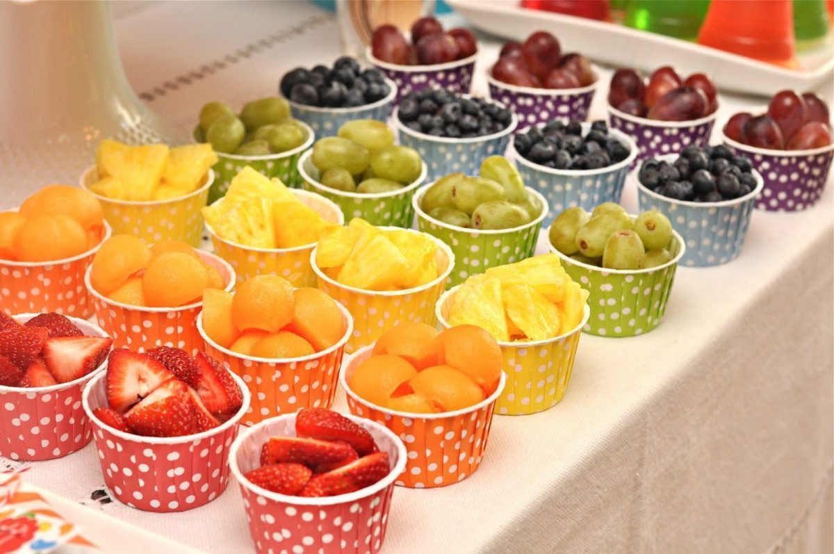 bandeja de frutas decorada