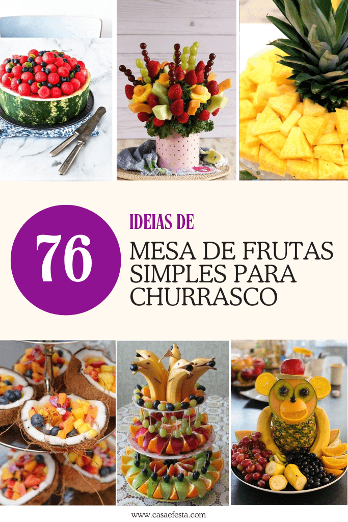servir frutas em festa infantil