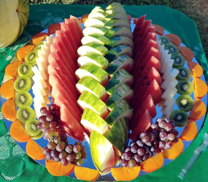 arranjos de frutas para festa