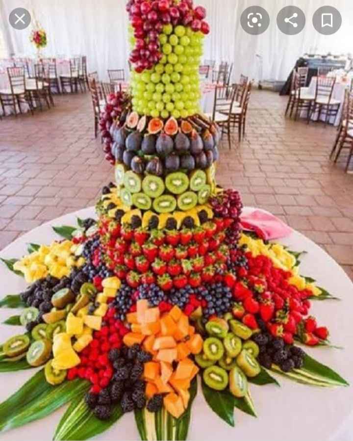 organização de frutas para evento