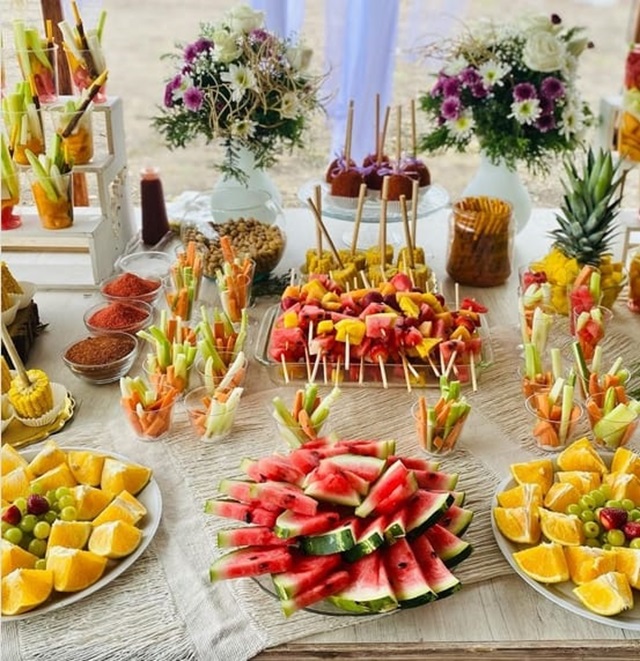 arranjos de frutas para festa