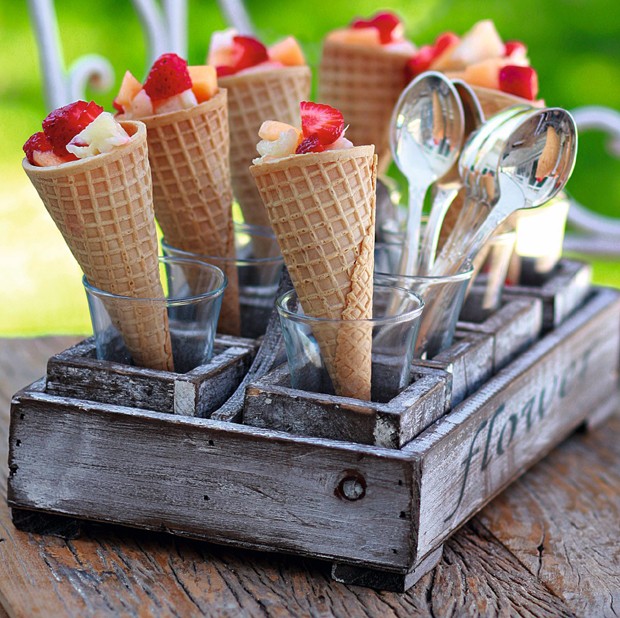 arranjos de frutas para festa