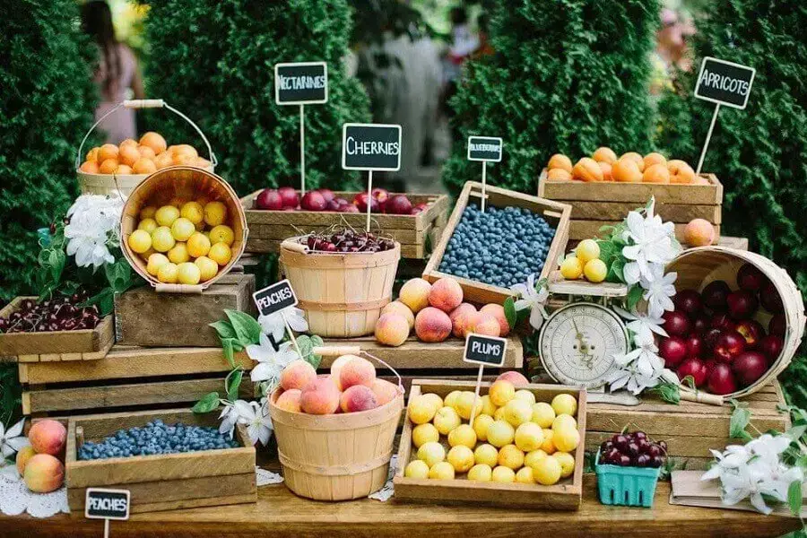 frutas para festa fácil