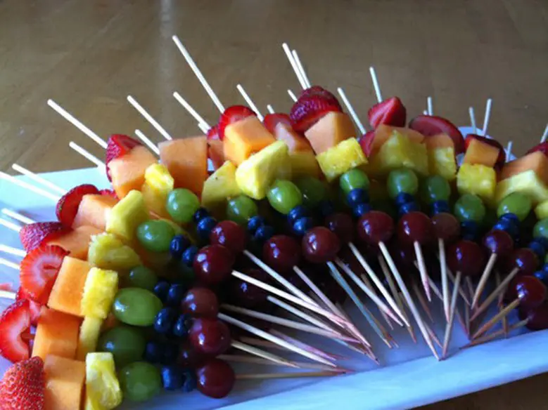 receitas mesa frutas simples