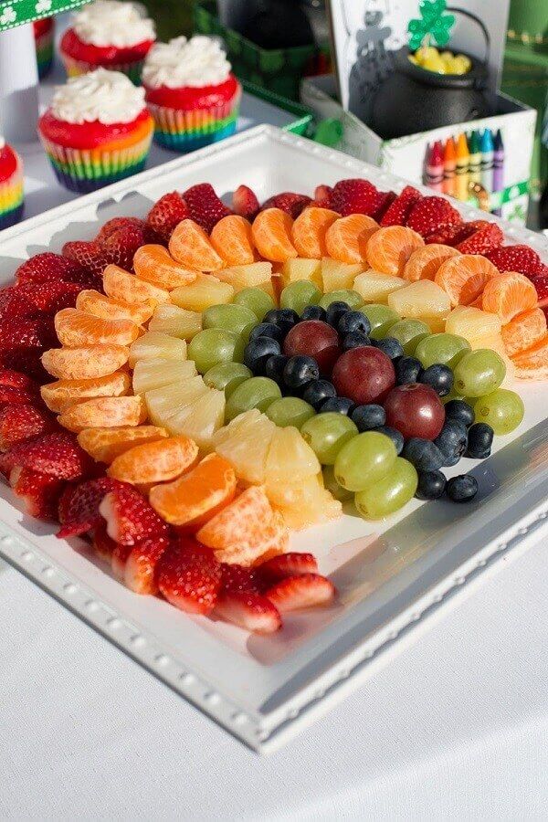 ideias de mesa de frutas para festa