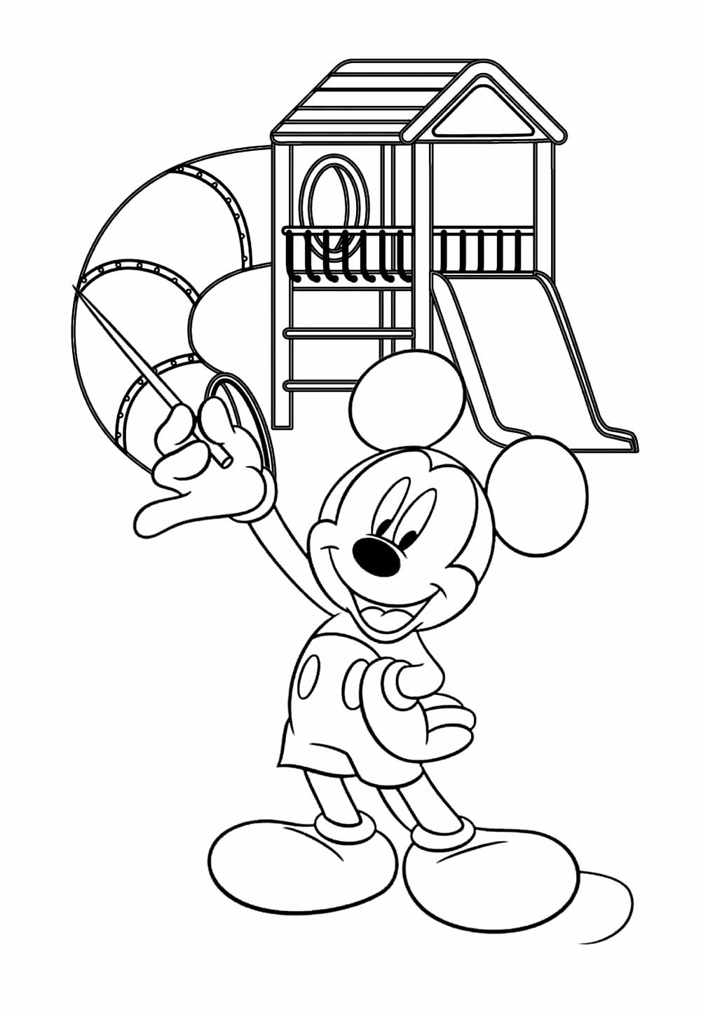 Mickey baby para colorir