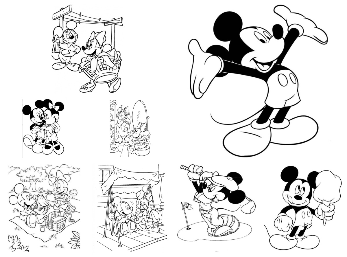 Mickey e turma para colorir