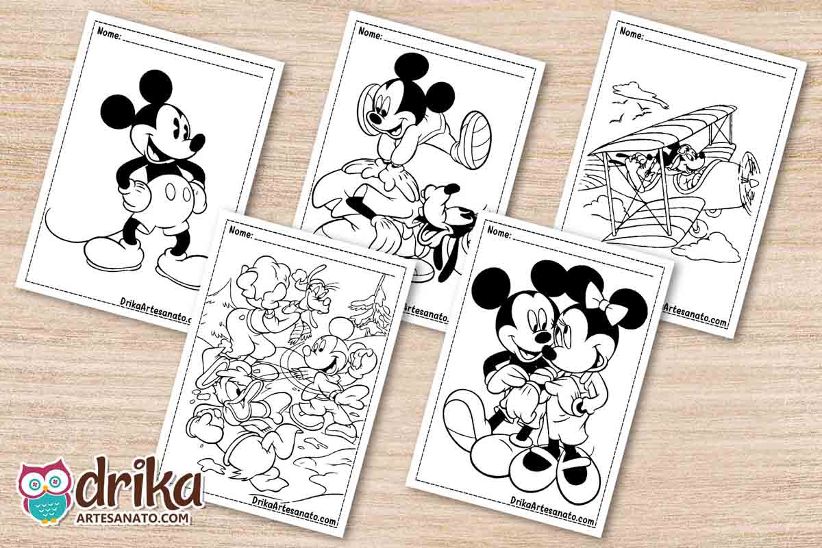 Mickey para colorir PDF