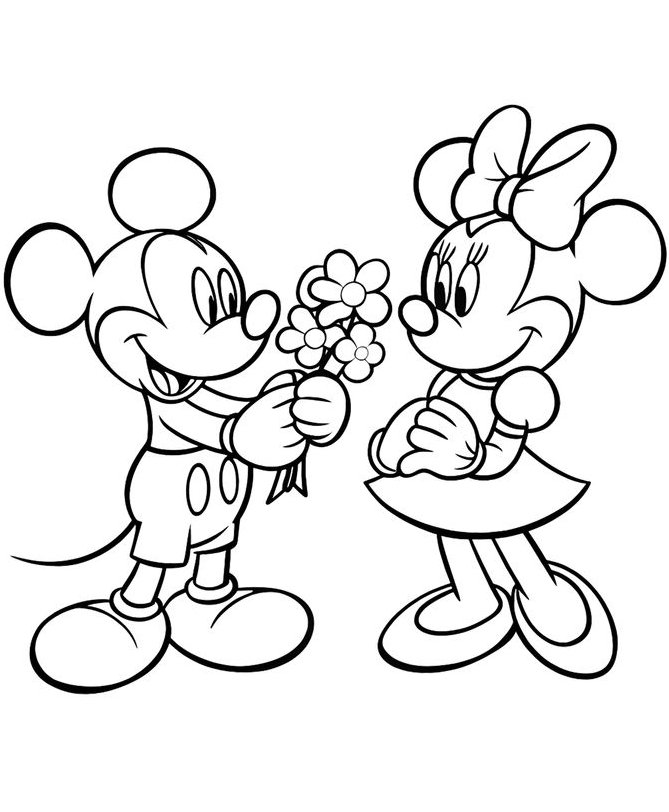 Mickey baby para colorir