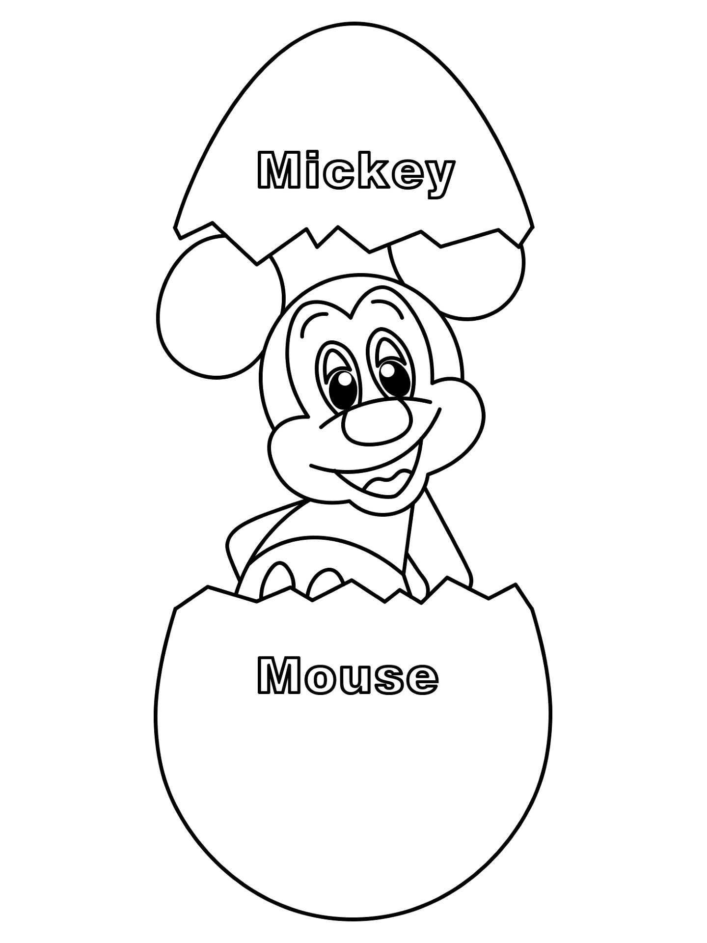 Mickey para colorir PDF