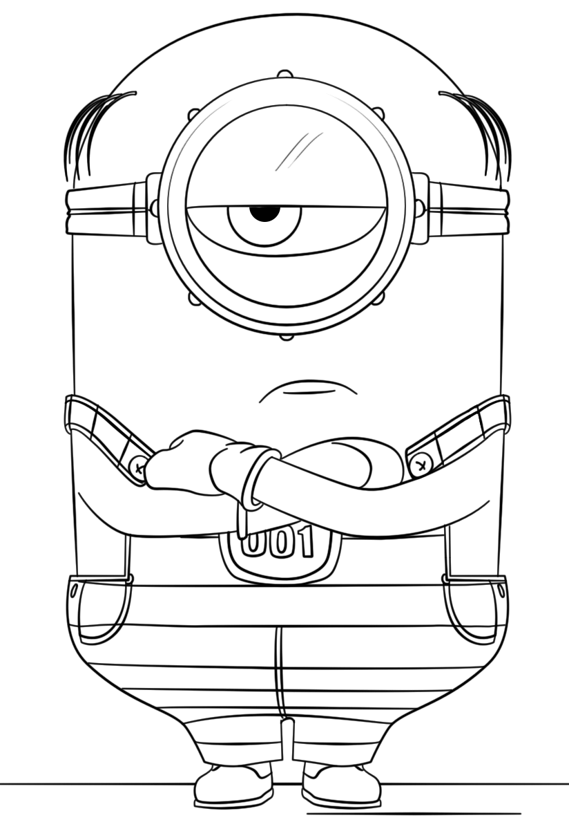 minion bob para imprimir