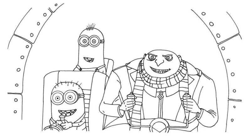 desenhos minions 2 para imprimir