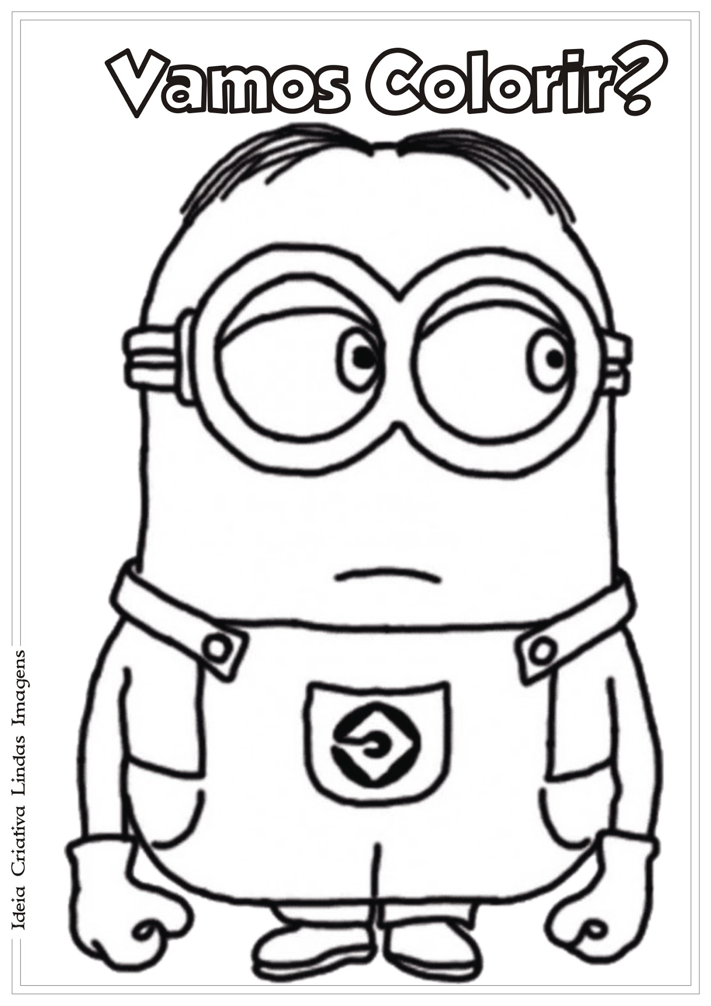 livro de colorir minions