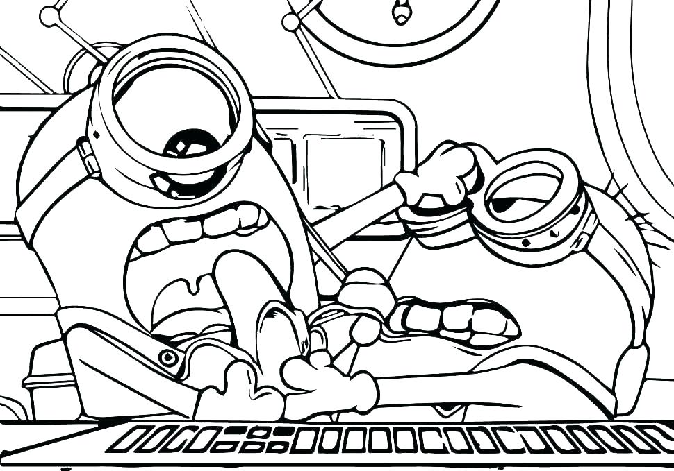 minions para colorir fácil