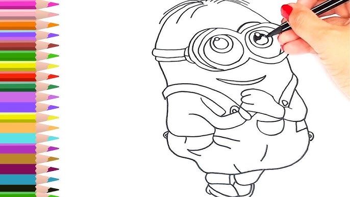 atividade minions colorir