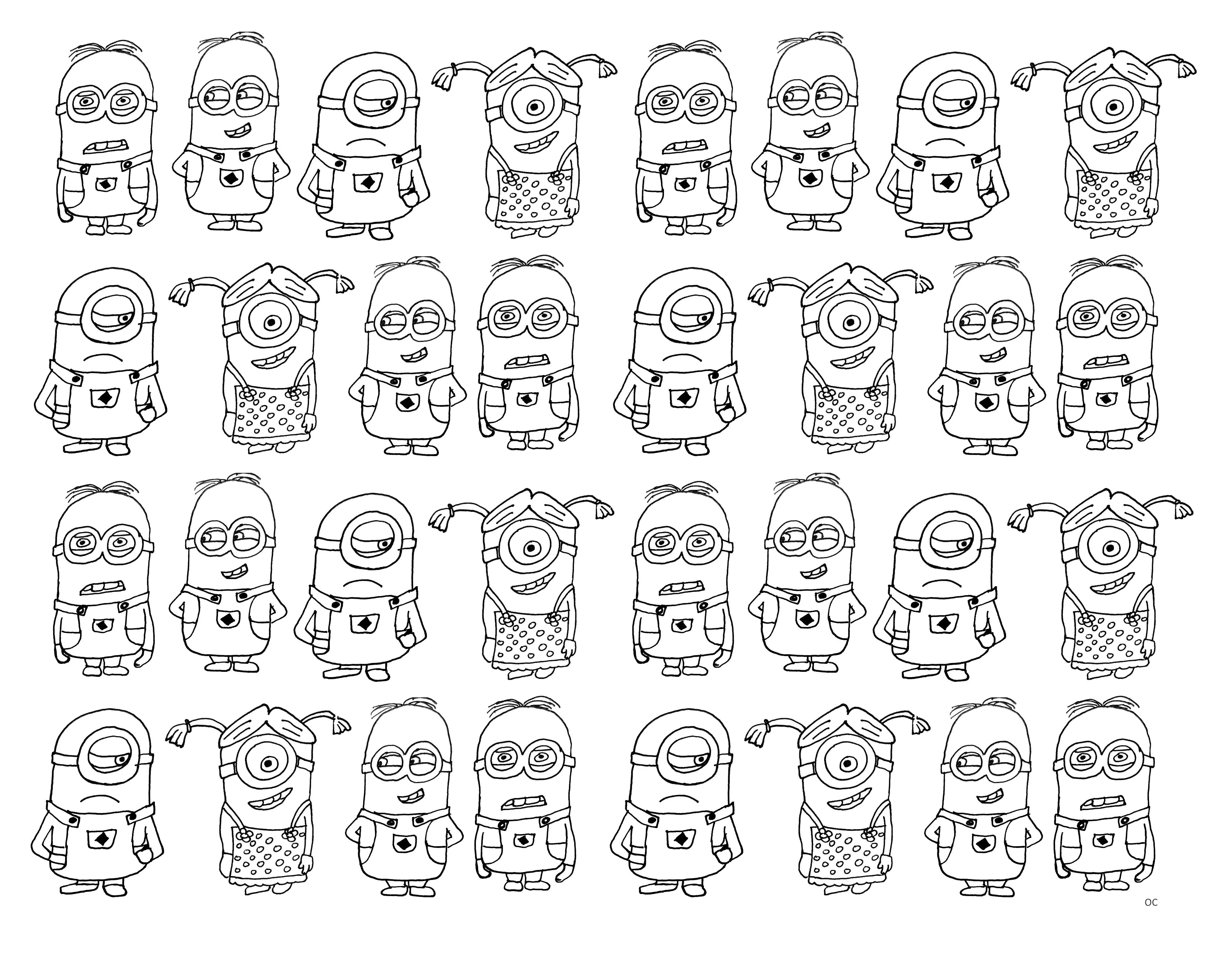atividade infantil Minions