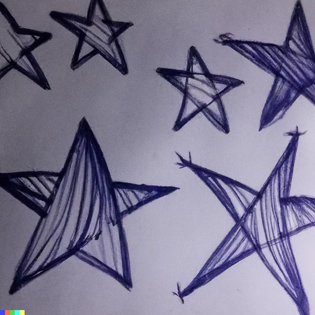 desenhar estrela simétrica