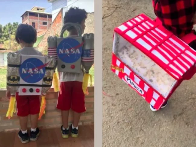mochila astronauta infantil