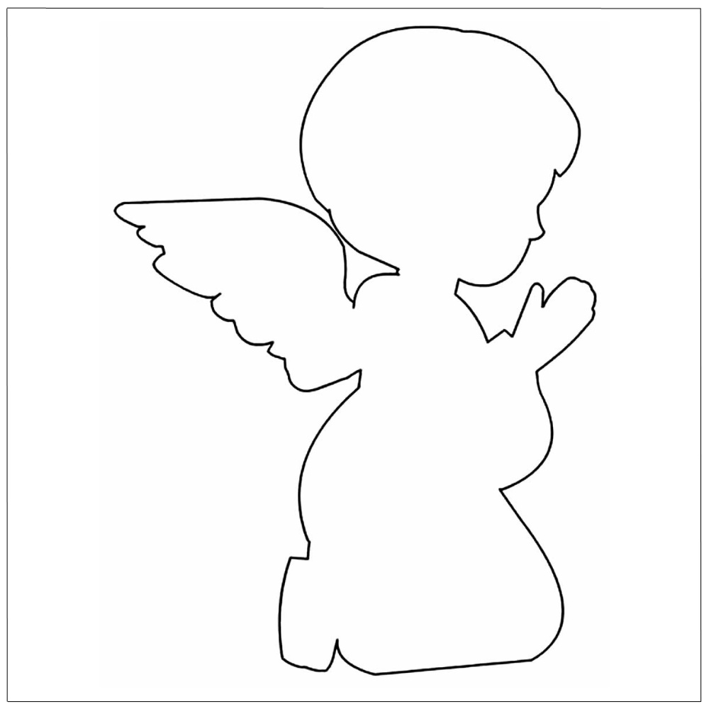 molde anjo natalino