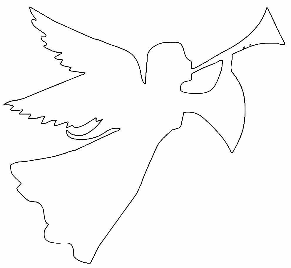 molde anjo para batizado