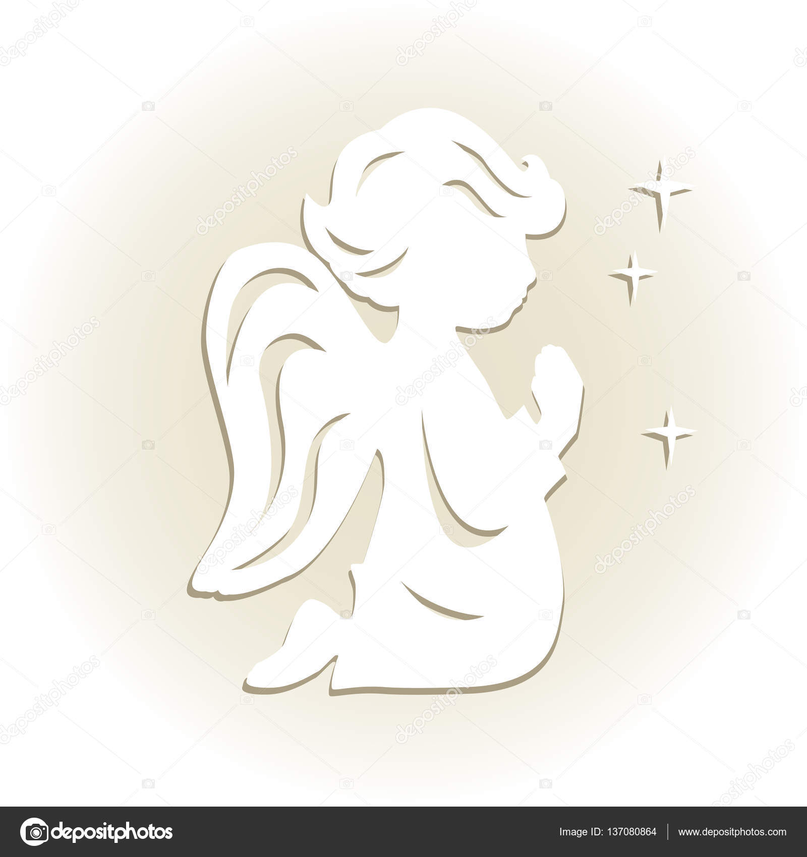 molde anjo para batizado