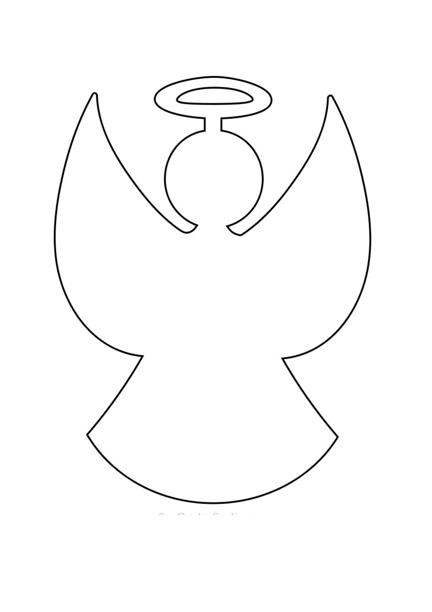 molde anjo em feltro para imprimir