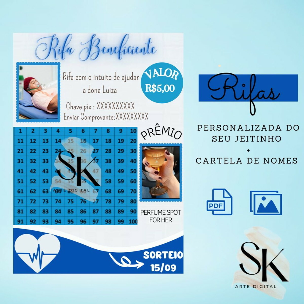 prêmios para rifa beneficente