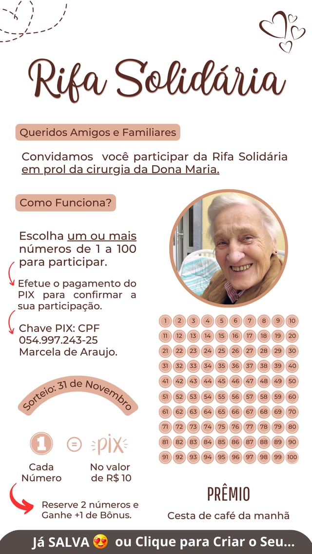 valor ideal bilhete rifa