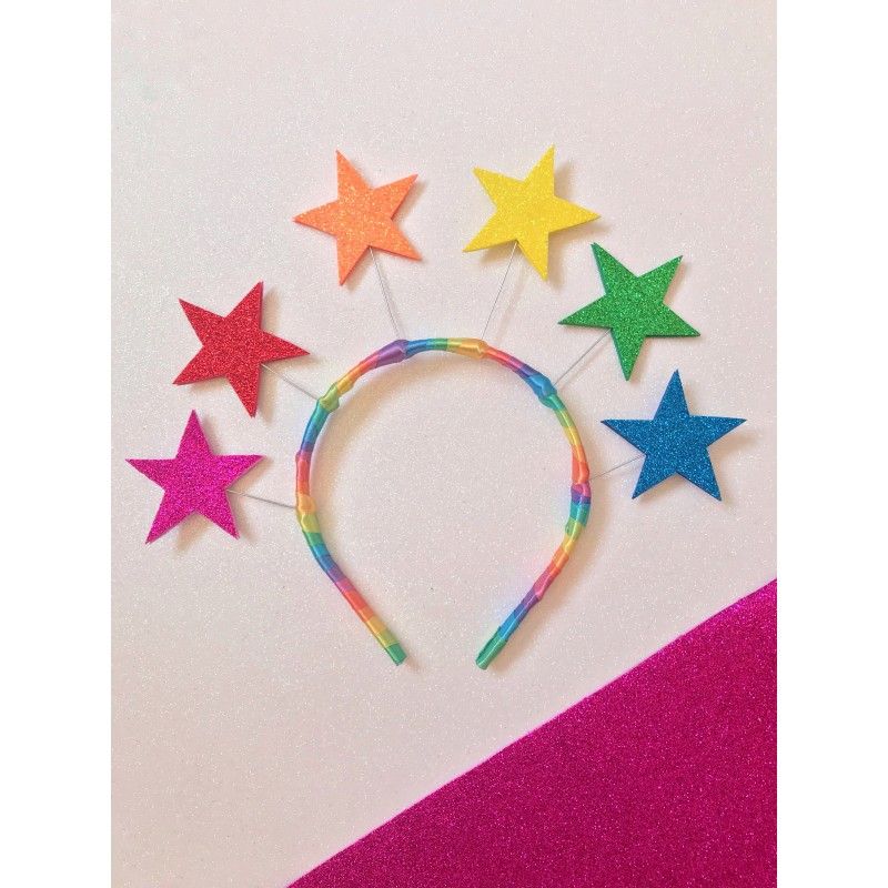 tiara com glitter carnaval
