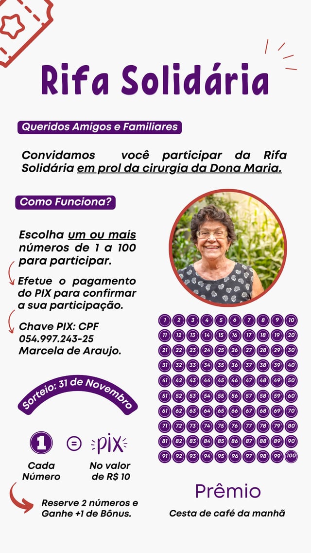 modelo de bilhete de rifa