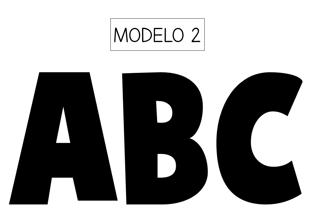 letras para cartazes