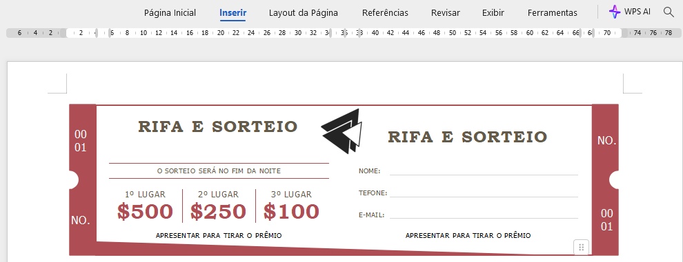 criação de rifa online