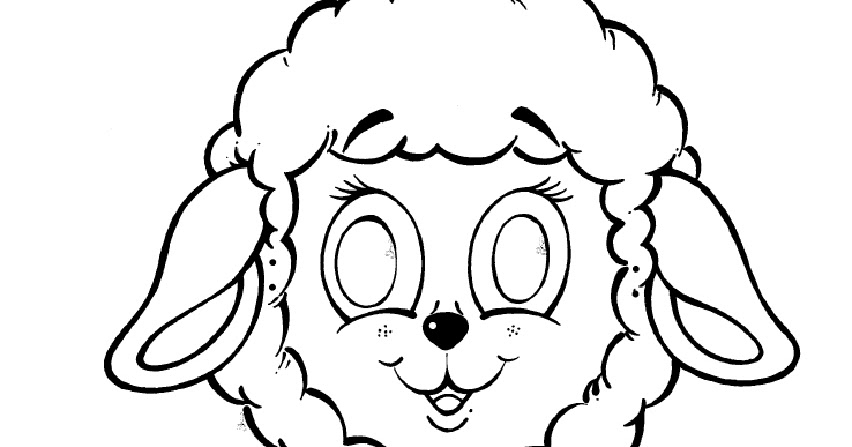 desenho cabeça de ovelha para artesanato