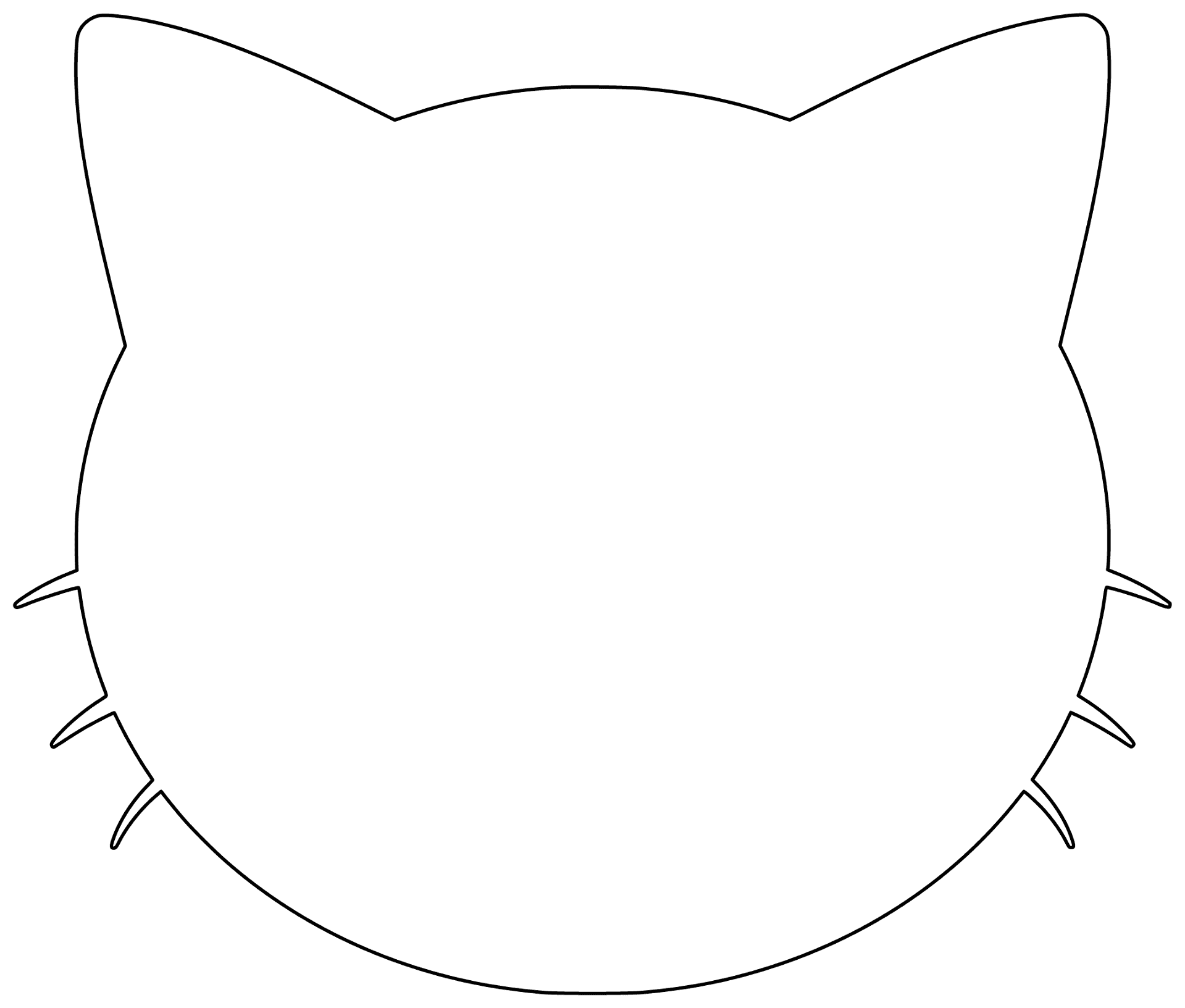 desenho de gato para artesanato